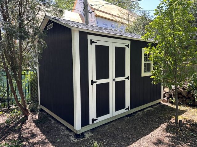 Painted Black with White Trim