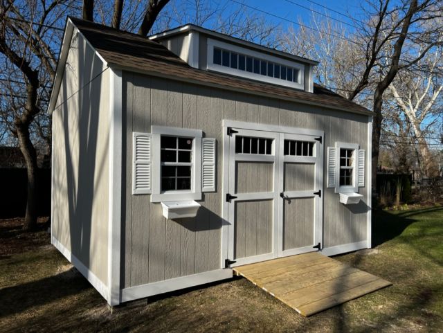 12×16 with Dormer & Transom Doors